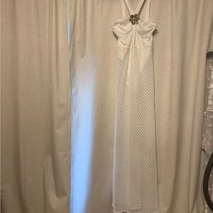 Showpo White Maxi Dress with Embellished Detail